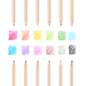 Ooly Un-Mistake-Ables Erasable Coloured Pencils (12 Pack)