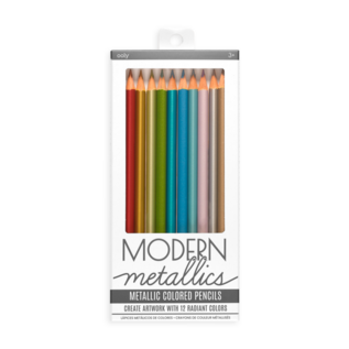 Ooly Modern Metallic Coloured Pencils (12 Pack)