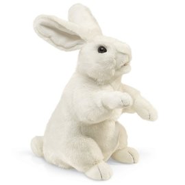 Folkmanis Puppets Standing White Rabbit Hand Puppet by Folkmanis Puppets