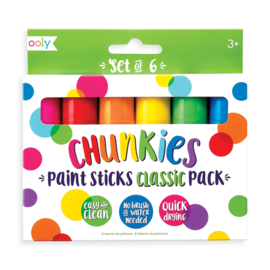 Ooly Chunkies Paint Sticks NEON (6-Pack) by Ooly
