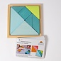 Grimms Wooden Tangram Blue Green by Grimms