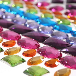 Grimms Giant Acrylic Glitter Stones (140 piece Set) by Grimms