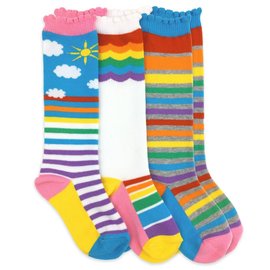 Jefferies Rainbow Knee High Socks