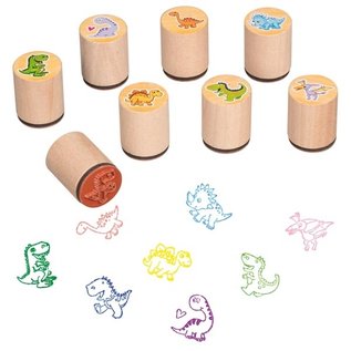 Goki Dinosaur Wooden Rubber Stamp