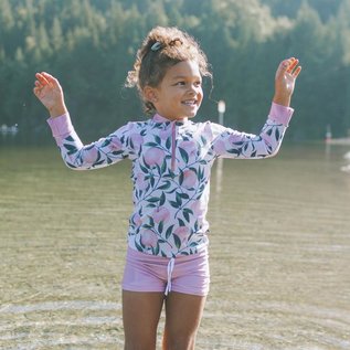 Honeysuckle 'Peach Perfect' Print Rashguard UV Protection Shirt