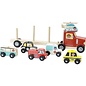 Vilac Wooden Truck & Trailer with Stacking Cars by Vilac