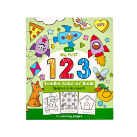 Ooly Shapes and Numbers Toddler Colouring Book