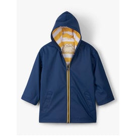 Hatley Waterproof Navy & Yellow Splash Jacket by Hatley