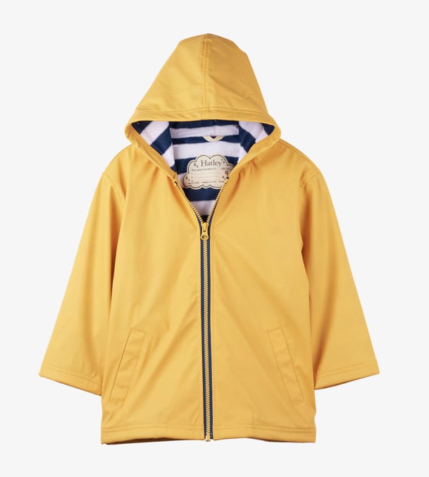 Waterproof Yellow & Navy Splash Jacket by Hatley - Abby Sprouts