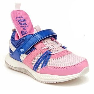 Stride Rite 'Blitz' Style Pink/Light Blue Sneaker by Stride Rite (Wide Fit Option)