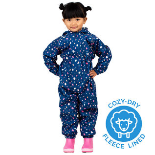 Jan & Jul by Twinklebelle Terrazzo Cozy Dry Fleece-Lined Waterproof Play Suit by Jan & Jul