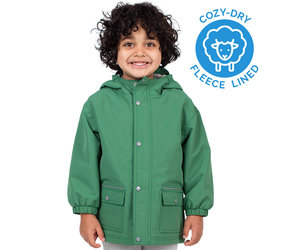 green fleece lined jacket