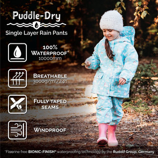 Jan & Jul by Twinklebelle Printed Puddle-Dry Single Layer Rain Pants by Jan & Jul