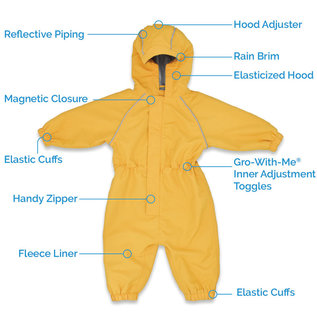 Jan & Jul by Twinklebelle Cozy Dry Fleece-Lined Dinoland Play Suit by Jan & Jul