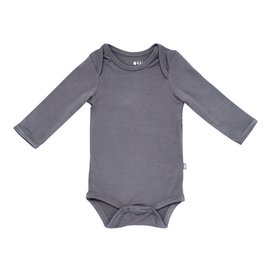 Kyte Baby Long Sleeve Charcoal Colour Bamboo Bodysuit by Kyte Baby