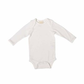 Kyte Baby Long Sleeve Oat Colour Bamboo Bodysuit by Kyte Baby