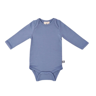 Kyte Baby Long Sleeve Slate Colour Bamboo Bodysuit by Kyte Baby