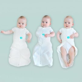 ErgoPouch Organic Cotton ErgoCocoon 2 in 1 Zip Up Swadlle and Sleep Sack ( 0.2 Tog)