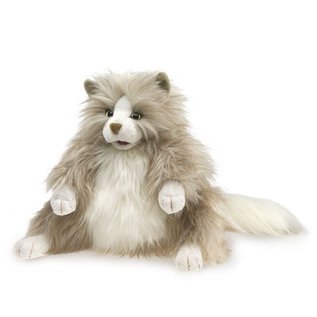 Folkmanis Puppets Fluffy Cat Hand Puppet