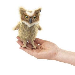 Folkmanis Puppets Mini Great Horned Owl Finger Puppet by Folkmanis