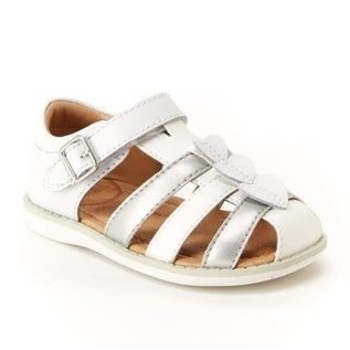 Silver Strappy Sandals Flat | Leather Sandals | Greek Chic