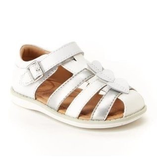 Stride Rite SR 'Ella' Style White/Silver Sandal by Stride Rite