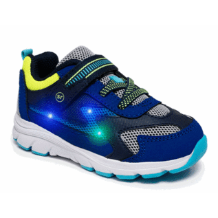 Stride Rite Lighted Cosmic Navy Multi Style Running Shoe by Stride Rite