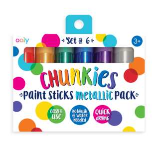 Ooly Chunkies Paint Sticks Metallic Pack by Ooly