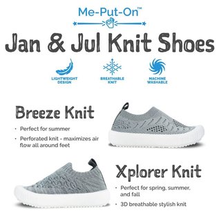 Jan & Jul by Twinklebelle Pale Pink  Xplorer Knit Shoe by Jan & Jul