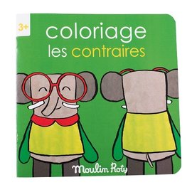 Grimms Les Contraires - Opposites Colouring Book by Moulin Roty