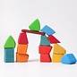 Grimms Large, Rounded Edge Multi-Colour Wooden Blocks by Grimms