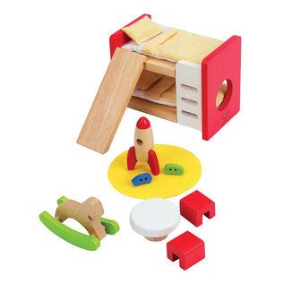 Hape Wooden Children's Room Dollhouse Set by Hape