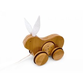 Kinderfeets Bamboo Push/Pull Rabbit Toy
