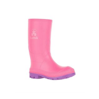 Kamik Pink Stomp Style Rubber Rain Boots by Kamik