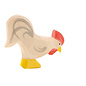 Ostheimer Wooden Animal Figures ~ Hen, Rooster  & Duck ~ by Ostheimer (Sold Individually)