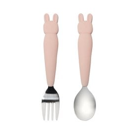 loulou Lollipop Bunny Toddler Spoon and Fork Set By Loulou Lollipop
