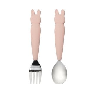 loulou Lollipop Bunny Toddler Spoon and Fork Set By Loulou Lollipop