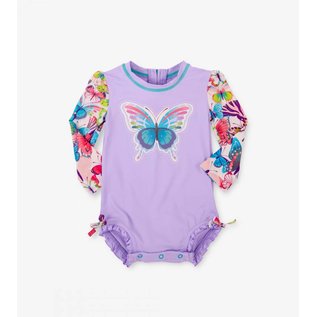 Hatley Baby Girl Rash Guard One-Piece Suit by Hatley