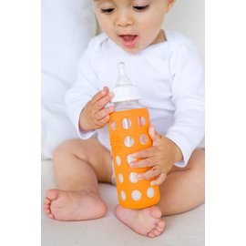 LifeFactory Glass Baby Bottle with Protective Silicone Sleeve by Lifefactory