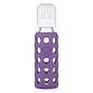 LifeFactory Glass Baby Bottle with Protective Silicone Sleeve by Lifefactory