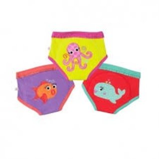 Zoocchini Absorbent Underwear Like Training Pants in Organic Cotton 3-Pack