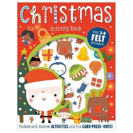 Make Believe Ideas Christmas Activity Book with 3-D Felt Stickers