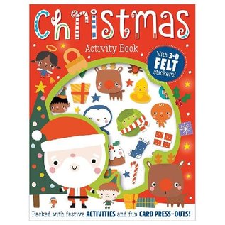 Make Believe Ideas Christmas Activity Book with 3-D Felt Stickers