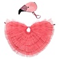Meri Meri Flamingo Fringed Cape Dress Up Costume