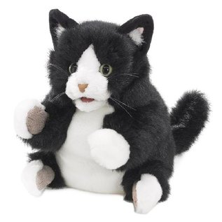 Folkmanis Puppets Tuxedo Kitten Hand Puppet
