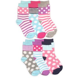 Jefferies Girl's Crew Socks 6-Pack by Jefferies