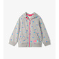 Hatley Mini Rainbows Print Grey Full Zip Hoodie by Hatley