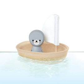 Plan Toys Sailing Boat with Seal by Plan Toys