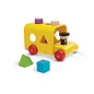 Plan Toys Shape Sorting Pull Along Yellow Bus by Plan Toys