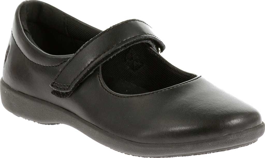 Girls Hush Puppies Senior Black School Shoes (Older 3-6) - Matalan